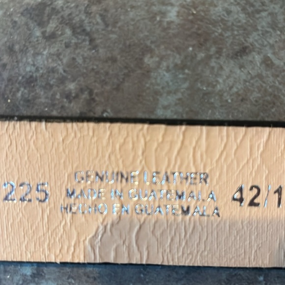 Genuine leather dickies belt, removable belt buckle, barley worn - Picture 6 of 10